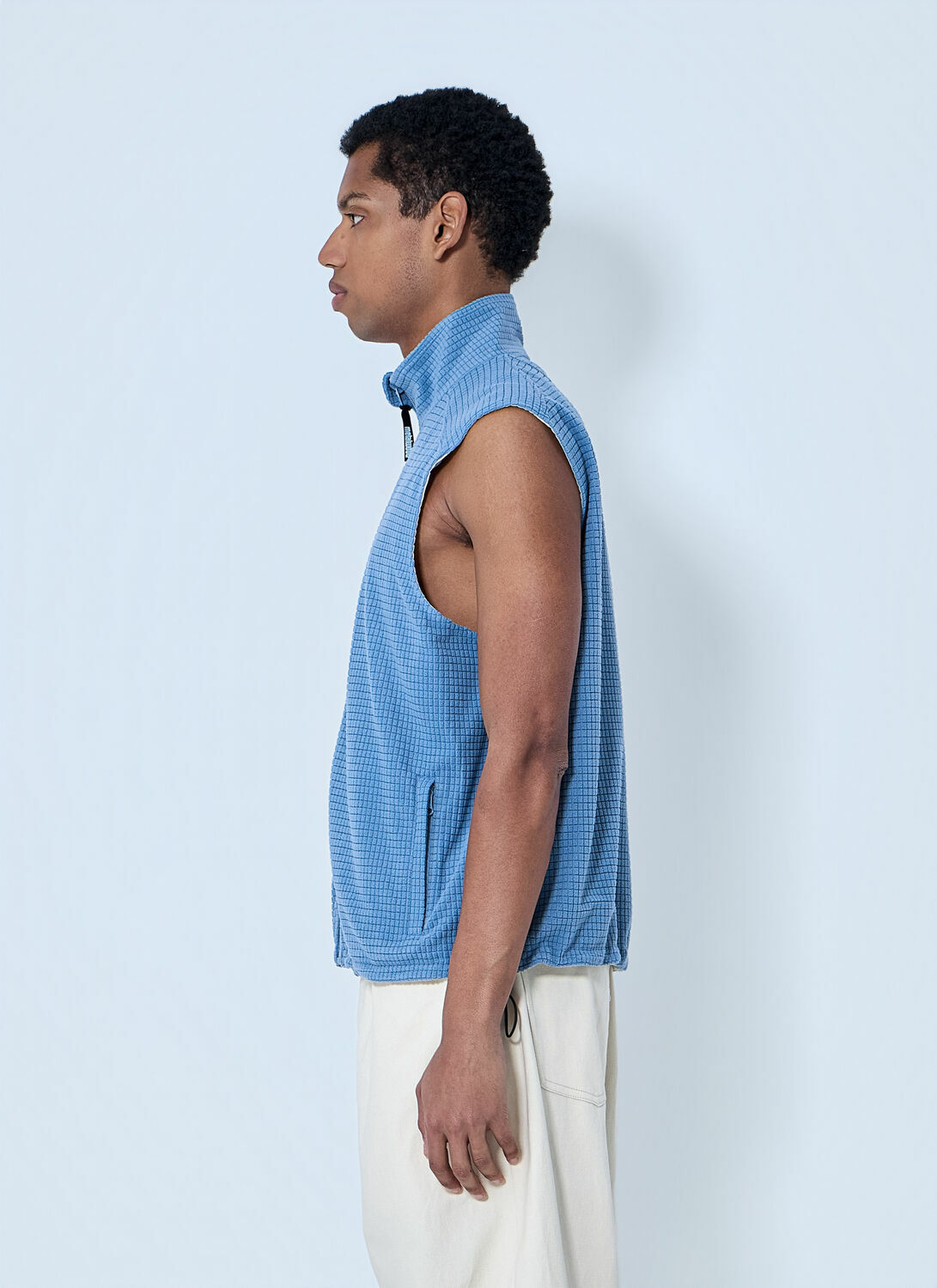 Metalwood Quilted Zip-Up Vest
