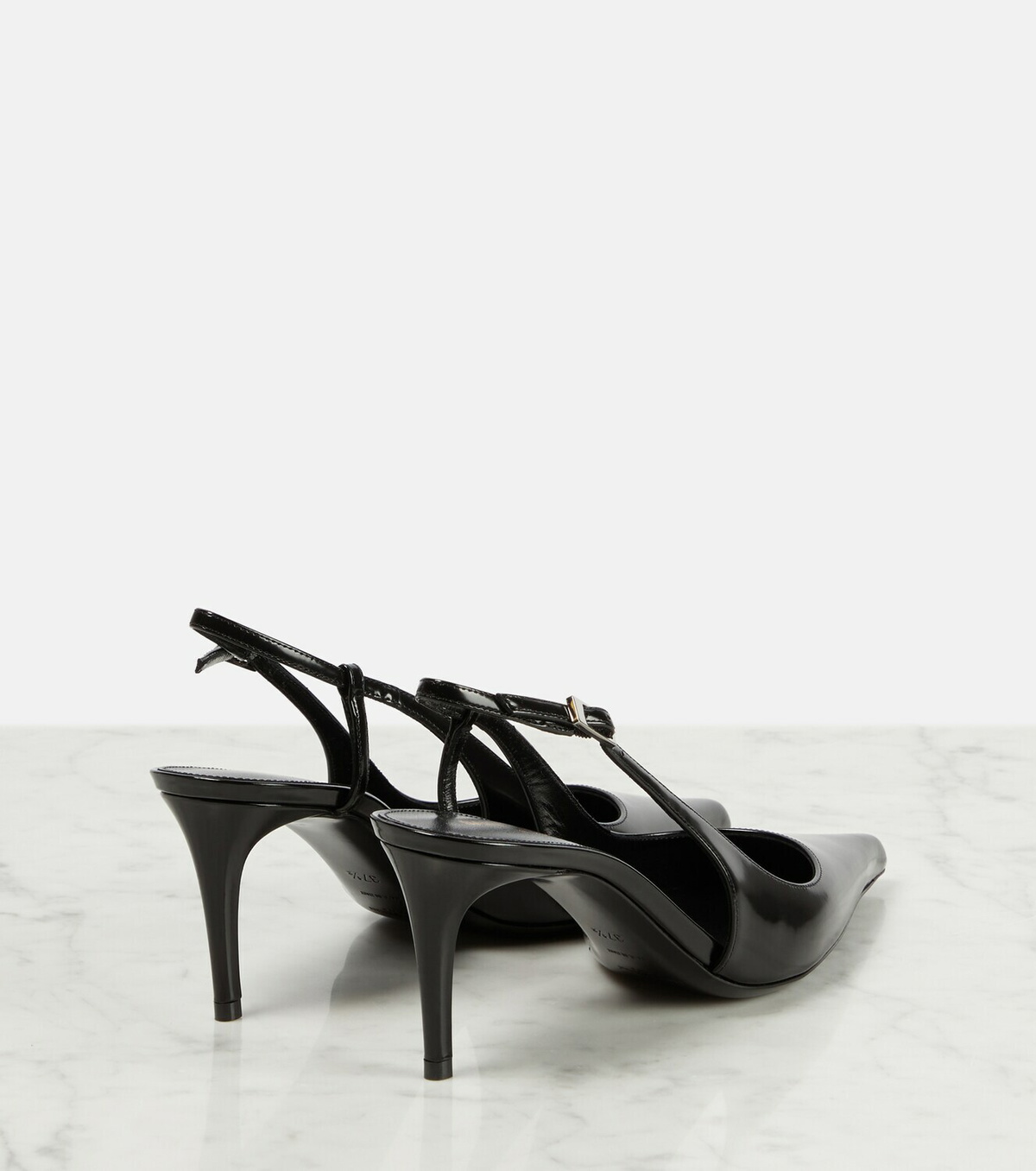 Saint Laurent Vendome 70 leather slingback pumps