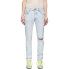 Amiri Blue Broken Jeans