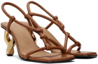 JW Anderson Brown Chain Heeled Sandals