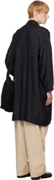 Jan-Jan Van Essche Black O-Project Fine Cavalry Twill Tunic#39 Shirt