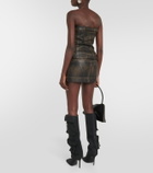Dion Lee Strapless leather top
