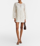 Frame The Postcard cotton crochet tunic