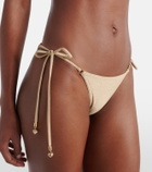 Zimmermann Wanderlust crochet and lamé bikini