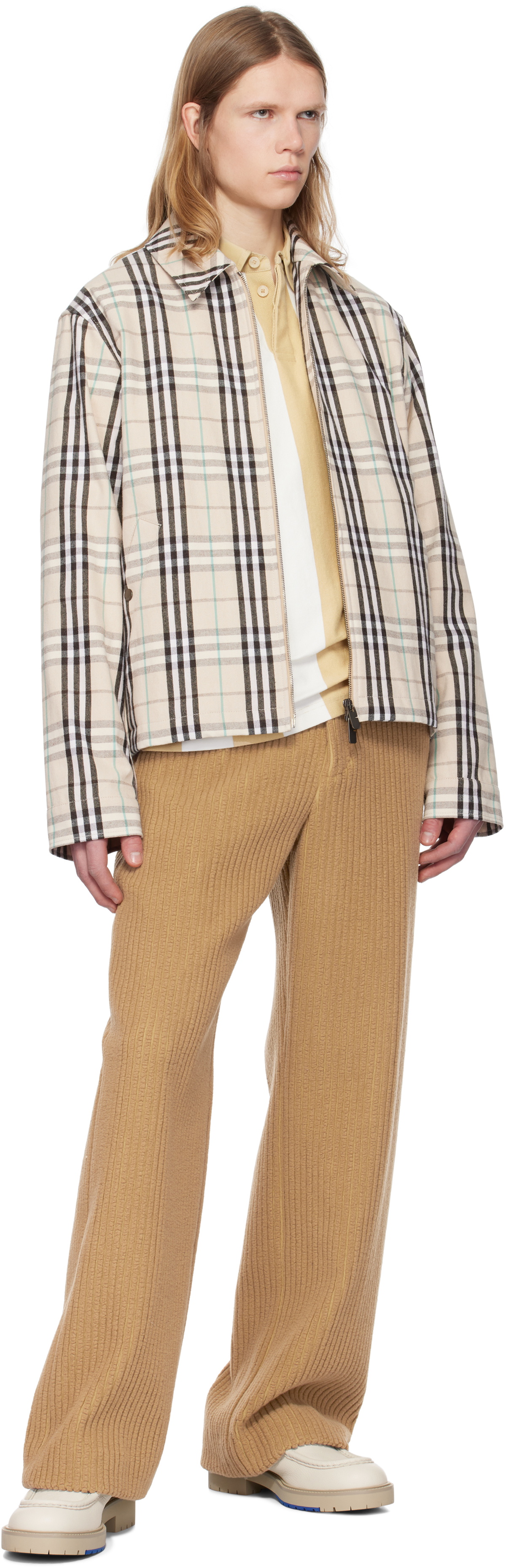 Burberry Beige Raft Boat Shoes