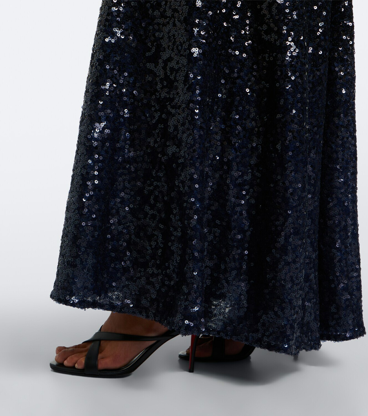 Christopher Esber Sequined one-shoulder open-back gown