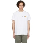 A.P.C. White Carhartt WIP Edition Fire T-Shirt