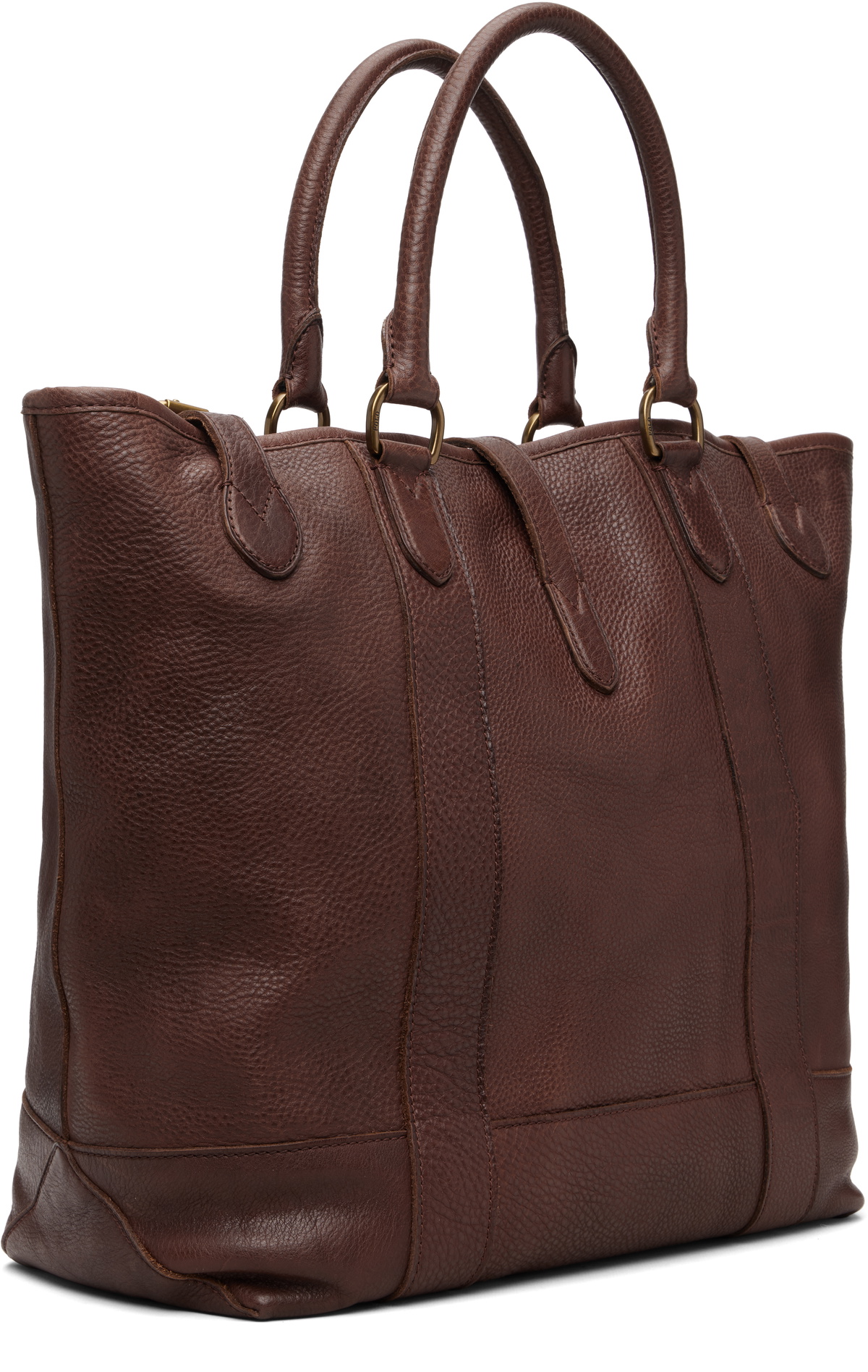 Polo Ralph Lauren Brown Heritage Leather Tote