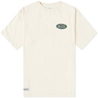 Manastash Men's RE:CTN Oval Logo T-Shirt in Off White
