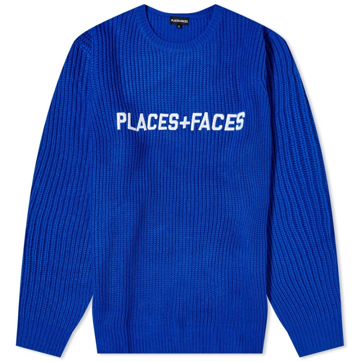 Photo: PLACES+FACES Heavy Knitted Crew Sweat in Blue