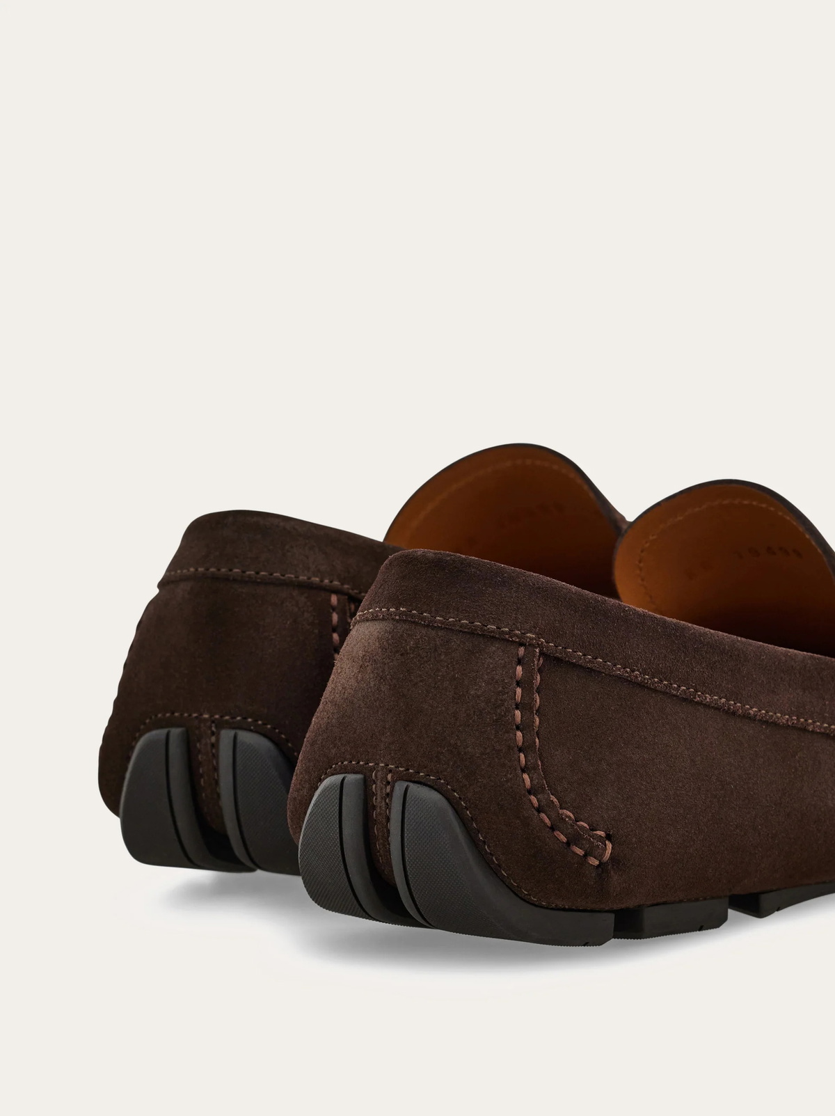 Ferragamo Mens Laced driver in Brown