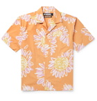 Jacquemus - Jean Camp-Collar Printed Cotton-Poplin Shirt - Orange