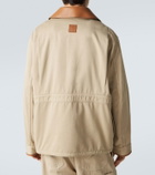 Loewe Paula's Ibiza leather-trimmed cotton jacket