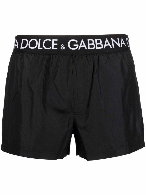 Photo: DOLCE & GABBANA - Logo Swim Shorts
