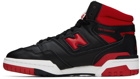 New Balance Black & Red 650R Sneakers