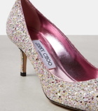 Jimmy Choo Love 65 glitter pumps