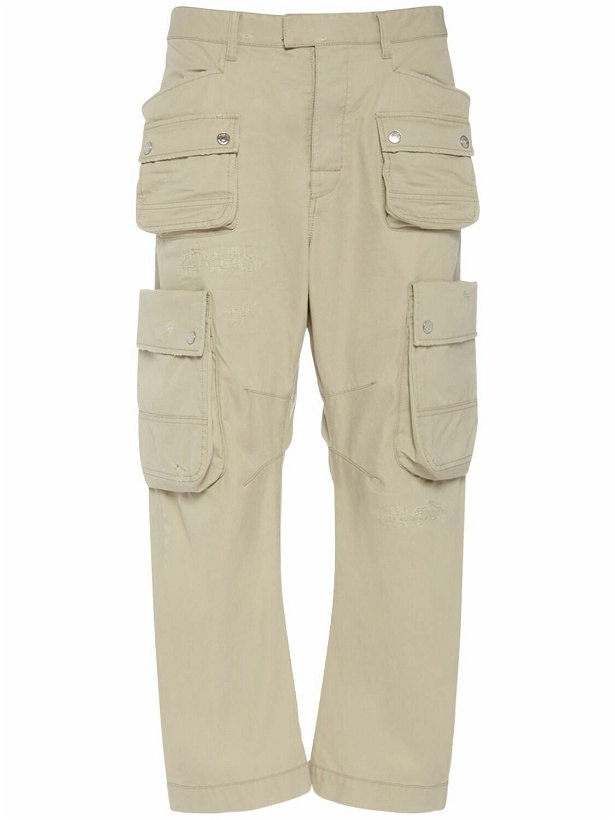 Photo: DSQUARED2 - Multi-pocket Cotton Twill Cargo Pants