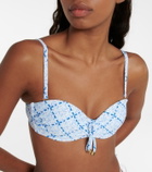 Heidi Klein Grand Cayman ruched bandeau bikini top