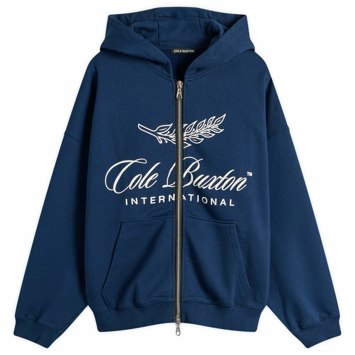 Photo: Cole Buxton Men's International Zipped Hoodie in Navy