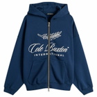 Cole Buxton Men's International Zipped Hoodie in Navy