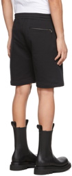 Alexander McQueen Black Embroidered Logo Shorts