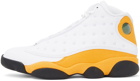 Nike Jordan White & Yellow 13 Retro Sneakers