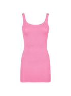 MC2 Saint Barth Woman Tank Pink Crinkle Dress