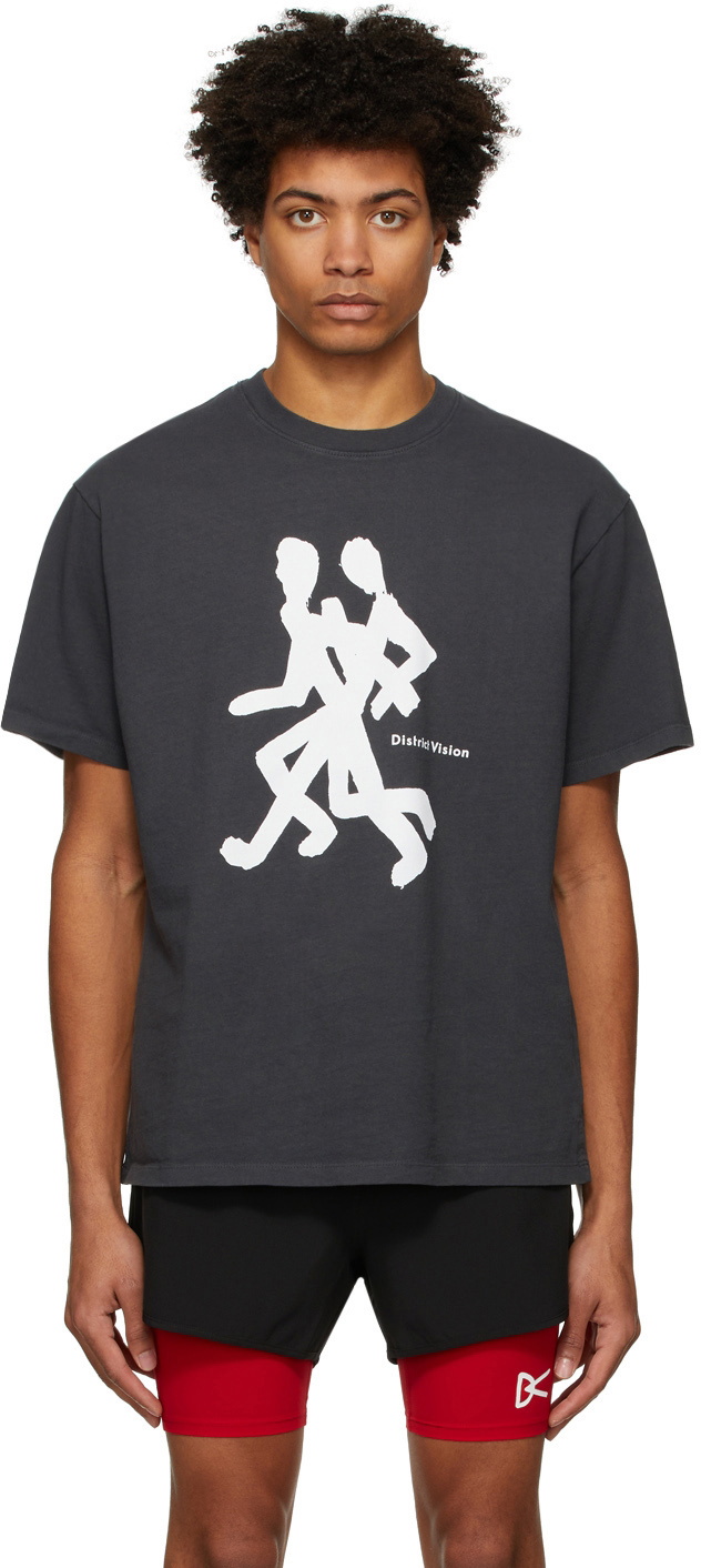 【新品】 District Vision ティーシャツ District Vision Men's Peace Tech T-Shirt in Black District