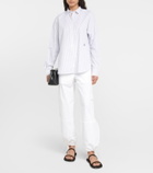 Toteme Striped cotton-blend shirt