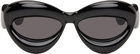 Loewe Black Inflated Cat-Eye Sunglasses