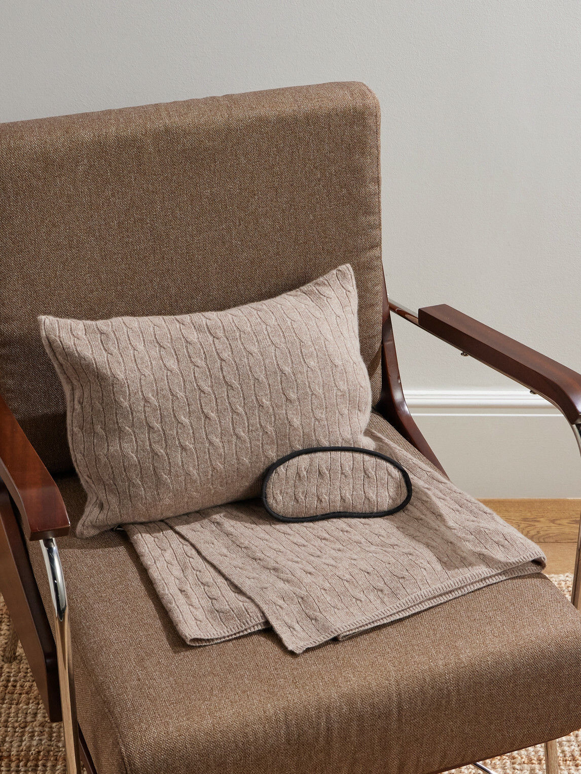 Ralph Lauren Home - Cable-Knit Cashmere Travel Accessories Set