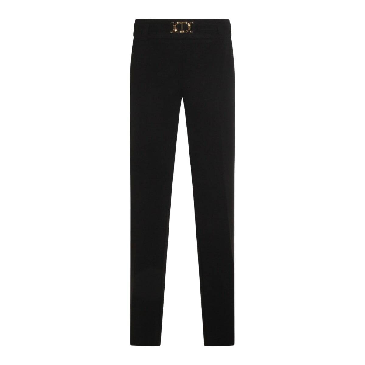 TwinSet Black Viscose Pants