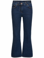 ASPESI Denim High Rise Flared Jeans