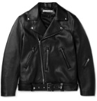 ACNE STUDIOS - Nate Belted Leather Biker Jacket - Black