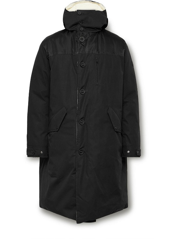 Photo: Yves Salomon - Reversible Cotton-Blend and Nylon Down Hooded Jacket - Black