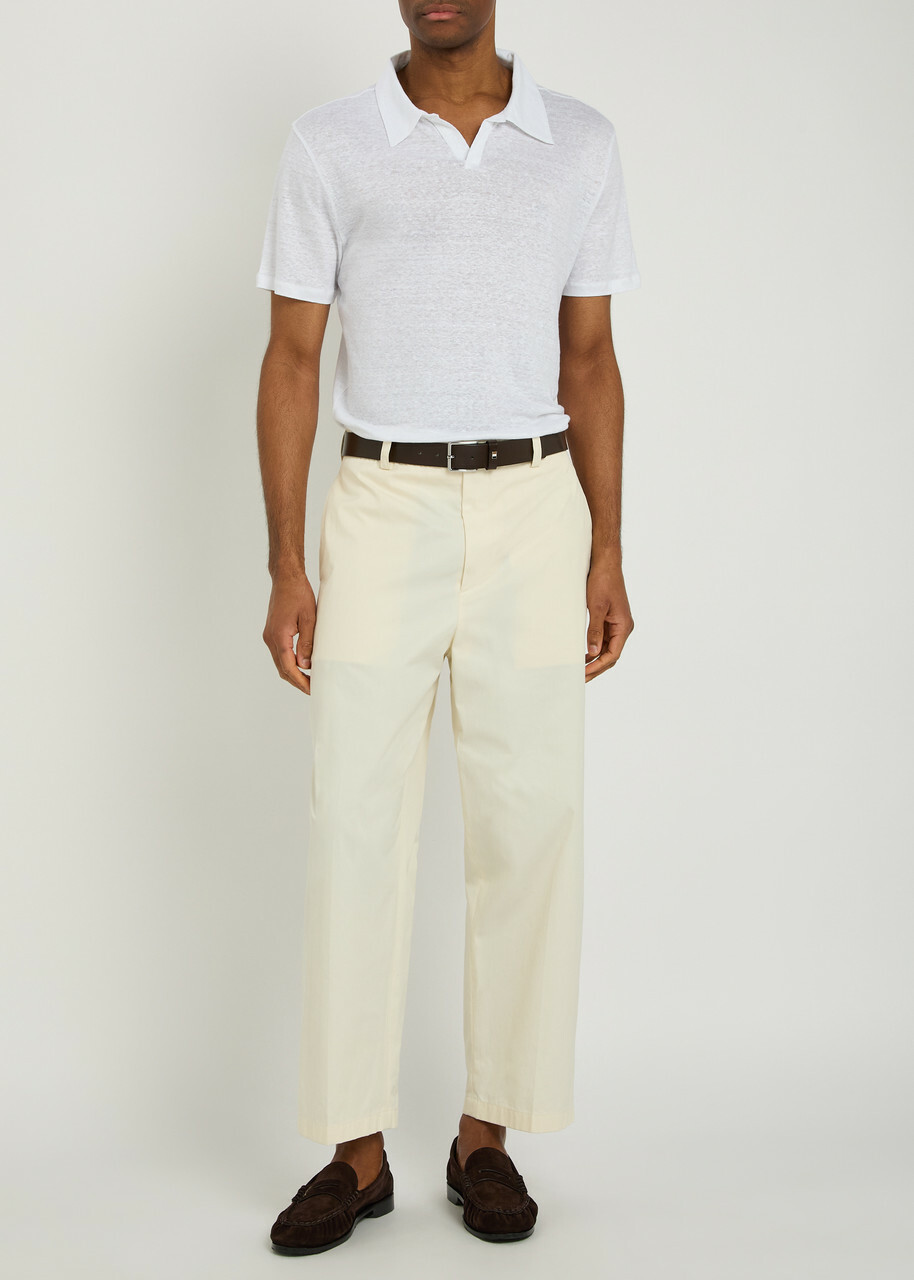 Officine Générale Boris Linen T-shirt White