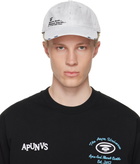 AAPE by A Bathing Ape Off-White Distressed Logo Cap