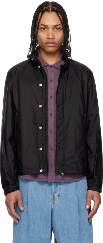 Photo: Moncler Black Montriond Hooded Windbreaker Jacket