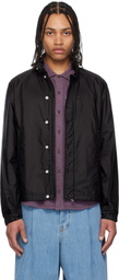 Moncler Black Montriond Hooded Windbreaker Jacket