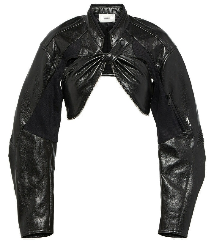 Photo: Coperni Cutout faux leather biker jacket