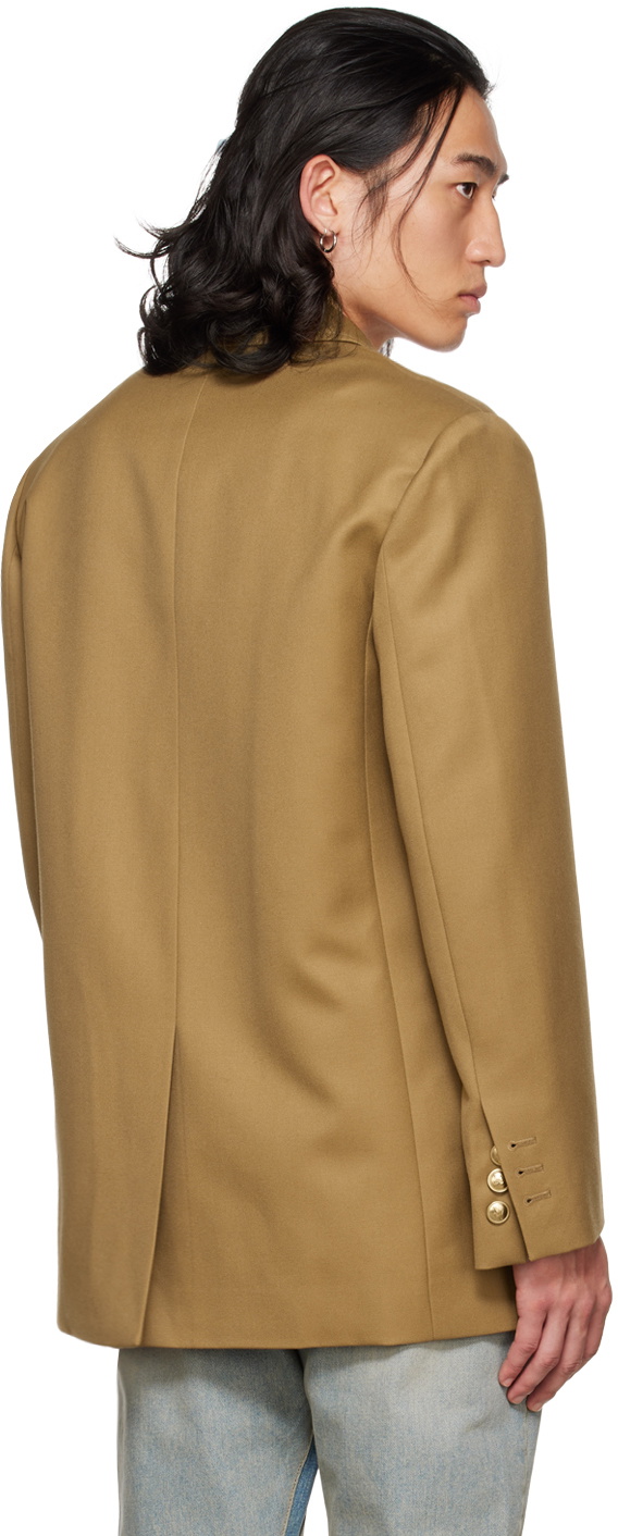 DRAE SSENSE Exclusive Tan Three-Button Blazer