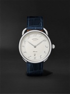 HERMÈS TIMEPIECES - Montre Arceau Automatic 40mm Stainless Steel and Alligator Watch, Ref. No. 55547WW00
