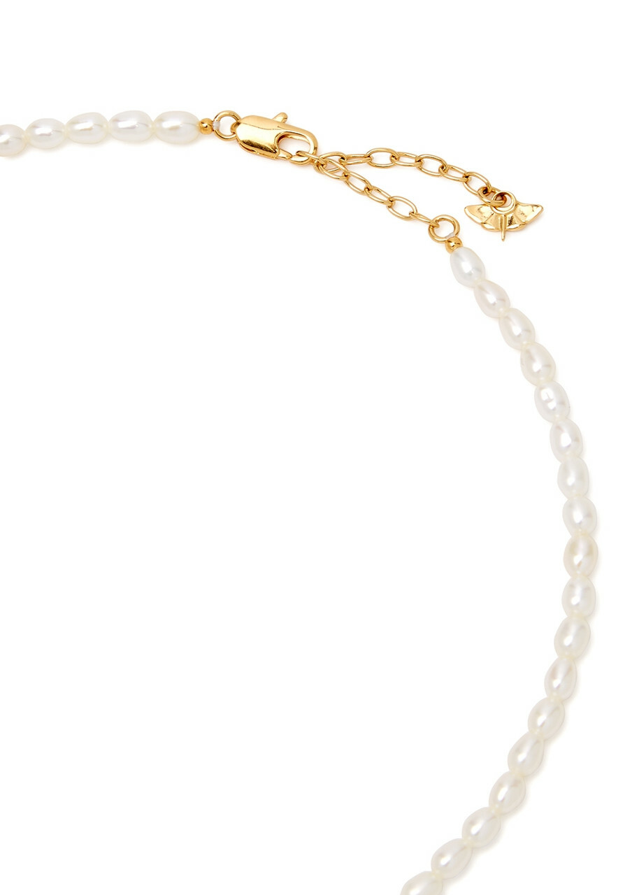 Missoma X Harris Reed In Good Hands Pearl Necklace - One