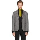 Thom Browne Grey Unconstructed Classic Stripe Blazer