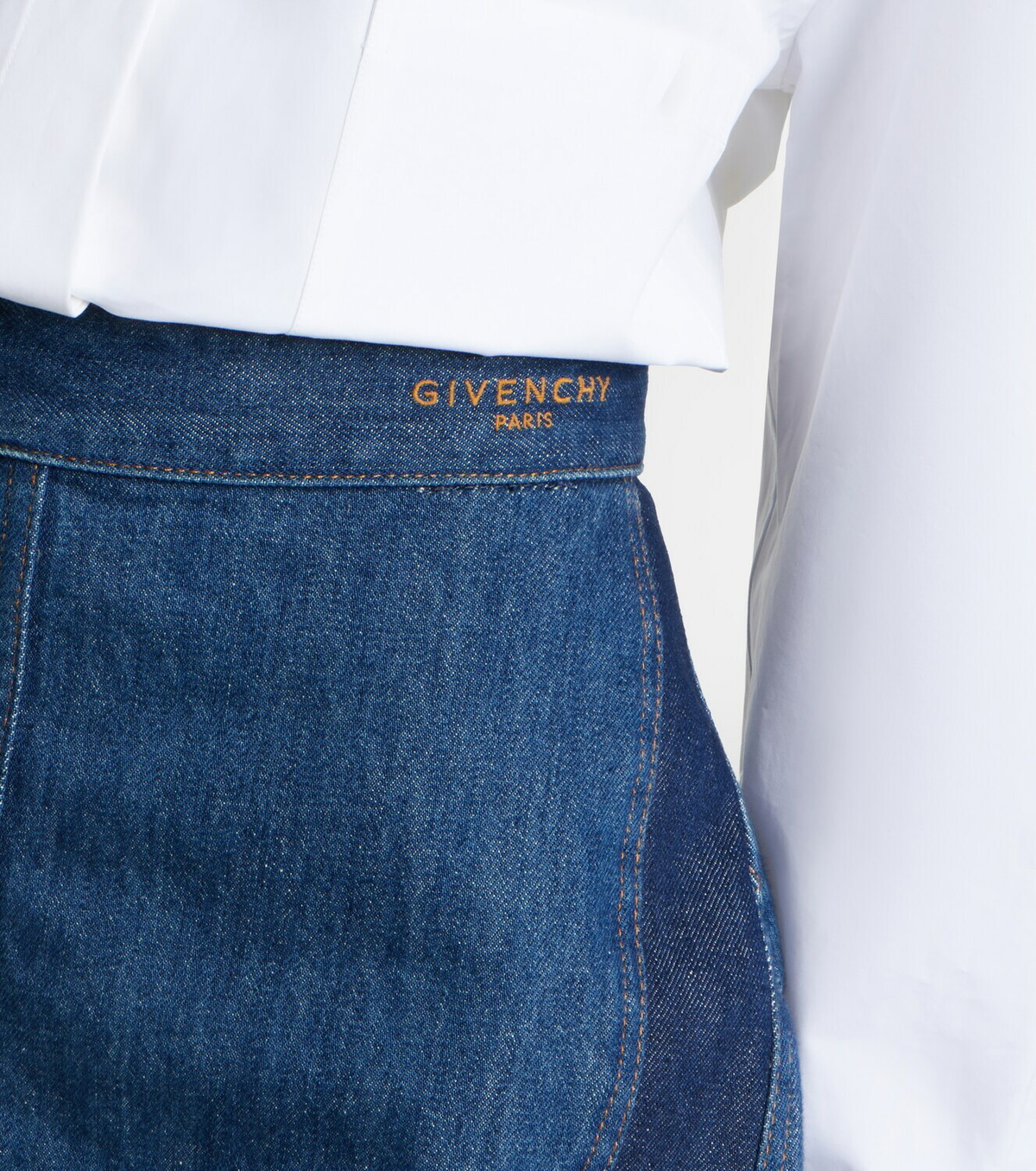 Givenchy Logo denim miniskirt
