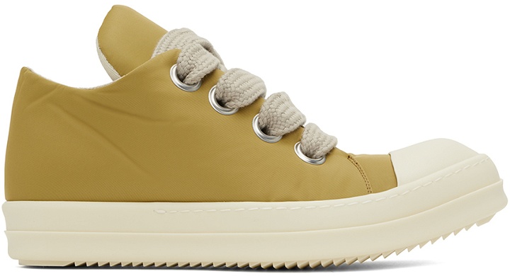 Photo: Rick Owens DRKSHDW Yellow Jumbo Lace Puffer Low Sneakers