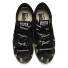 Golden Goose Black Camo Suede Superstar Sneakers