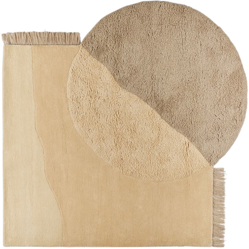 ferm LIVING Beige View Rug