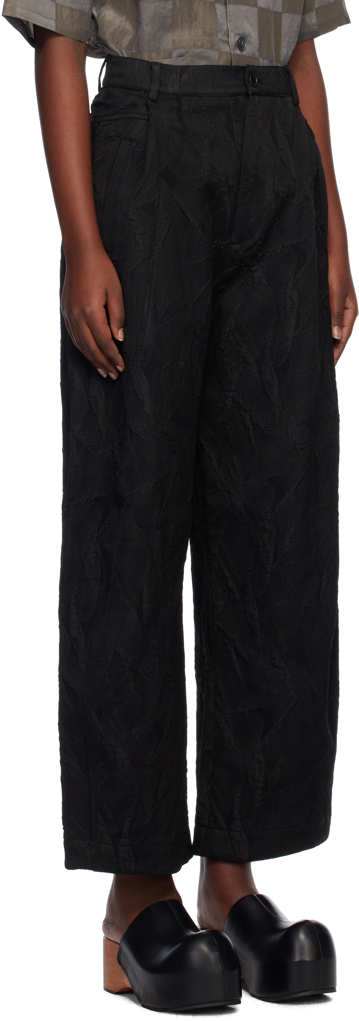 Henrik Vibskov Black Shade Suiting Trousers