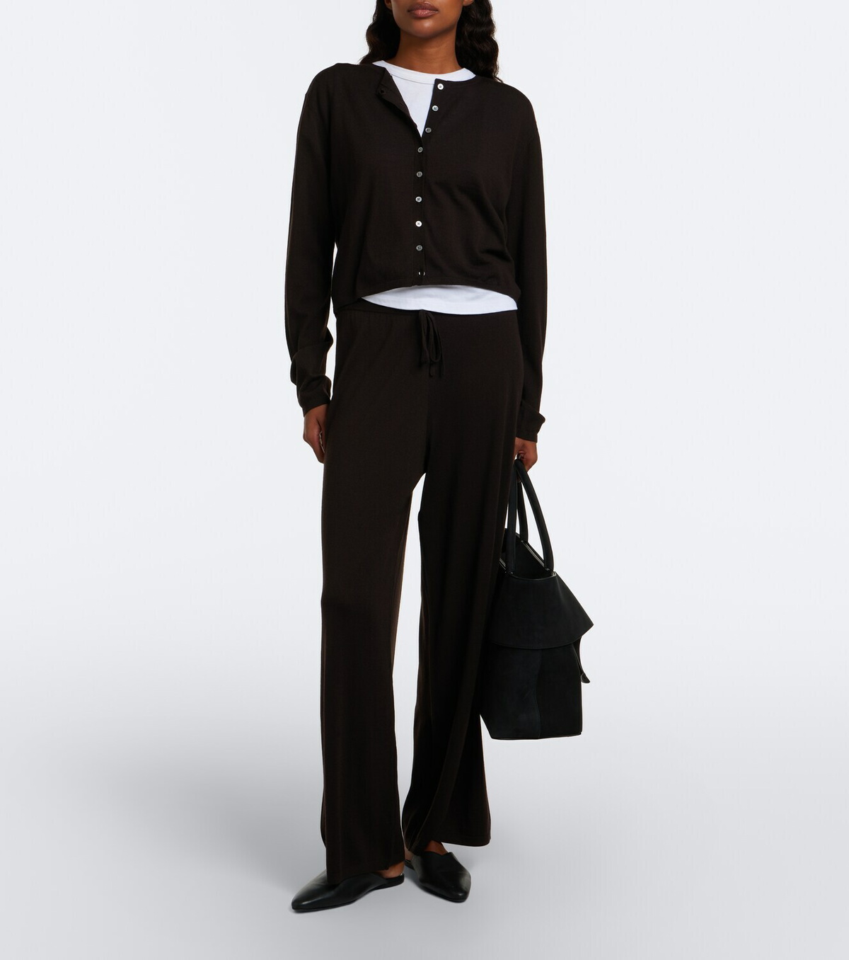 Leset James wool wide-leg pants